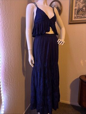 Free people set crop top and pants